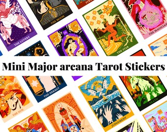 Mini Tarot Card Printable Set With Back Prints Miniature - Etsy