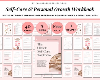 Self Care Planner, Self-Care Templates, Self Care Journal, Self Care Workbook, Self Care Worksheets, Self Improvement, Self Discovery PDF