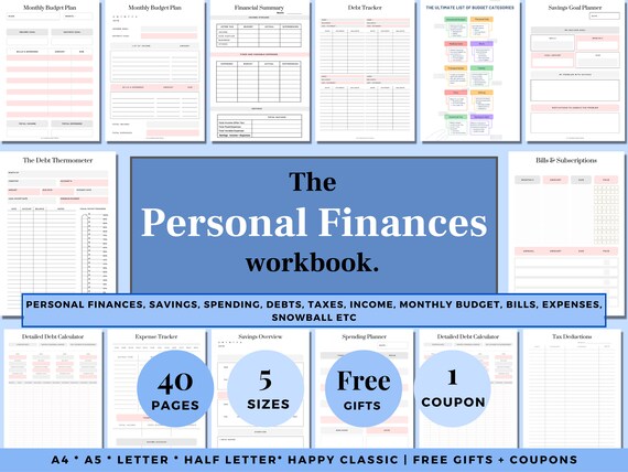 Budget Planner Printable Paycheck Budget PDF Finance Planner - Etsy