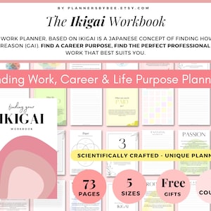 Ikigai Workbook: Career & Life Purpose Planner (Digital Download)