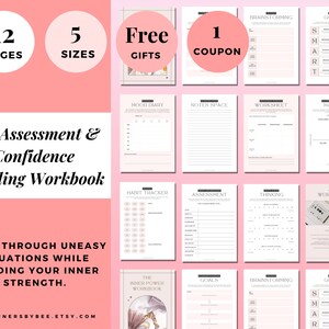 Self Esteem Journal Printable Mood Tracker Guided Template Life Goals ...