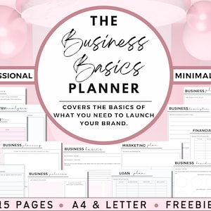 Businessplan Vorlage, Druckbarer Business Plan für kleine Unternehmen, Kreativität Business Planer, Business Planer Business Organizer