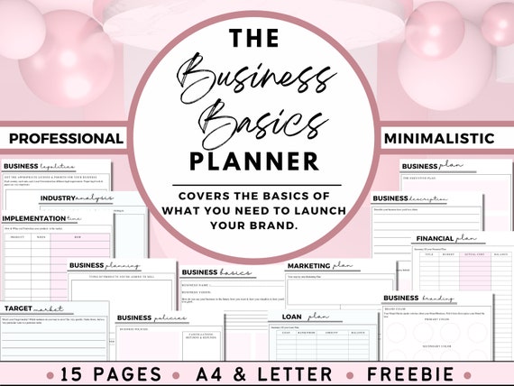 Business Plan Template Printable Business Plan Small - Etsy