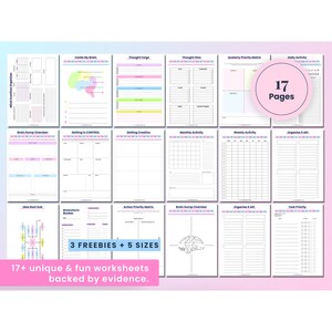 Brain Dump Printable, ADHD Brain Dump, Brain Dump Planner, Thought To-Do Organizer, Priority Matrix, Brain Dump Template, Brain Dump Journal