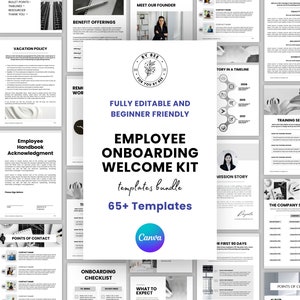 Employee handbook, New Hire Handbook, Checklist, HR Manual, New Hire Onboarding, Canva Template, Handbook 2025, Employee Welcome Package pdf