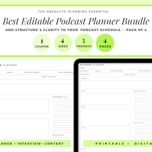 2024 Podcast Media Kit Podcaster Template Best Podcast Planner Podcast Template Canva Pdf Podcast Planner Printable Digital Podcast Workbook