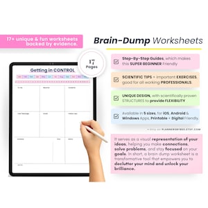 Brain Dump Template Bundle, To Do List Printable, ADHD Daily Planner, Productivity, Priority Matrix, Work Day, Thoughts Organizer, Week Plan
