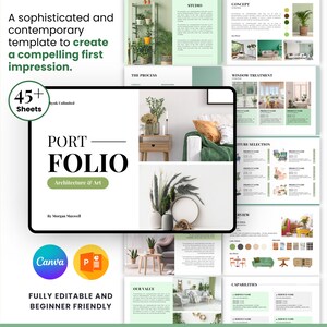 Design Proposal Template, Minimal Interior Design Presentation Template, Interior Design Presentation Template, Moodboard E-design proposal