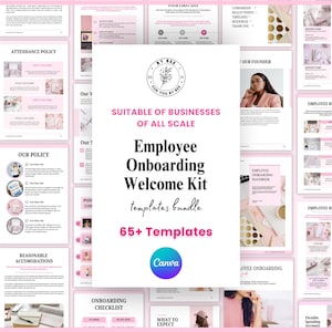 Employee handbook, New Hire Handbook, Checklist, HR Manual, New Hire Onboarding, Canva Template, Handbook 2025, Employee Welcome Package pdf