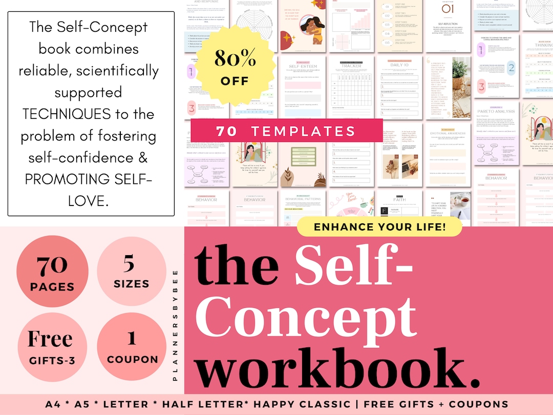 Self Esteem Worksheet Self Confidence Workbook Self Worth Help - Etsy