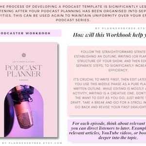 Podcast Planner Worksheet, Podcast Tracker, Podcaster Podcast Plan PDF, Podcast Checklist, Episode Podcast Kit, Interview Planning Template