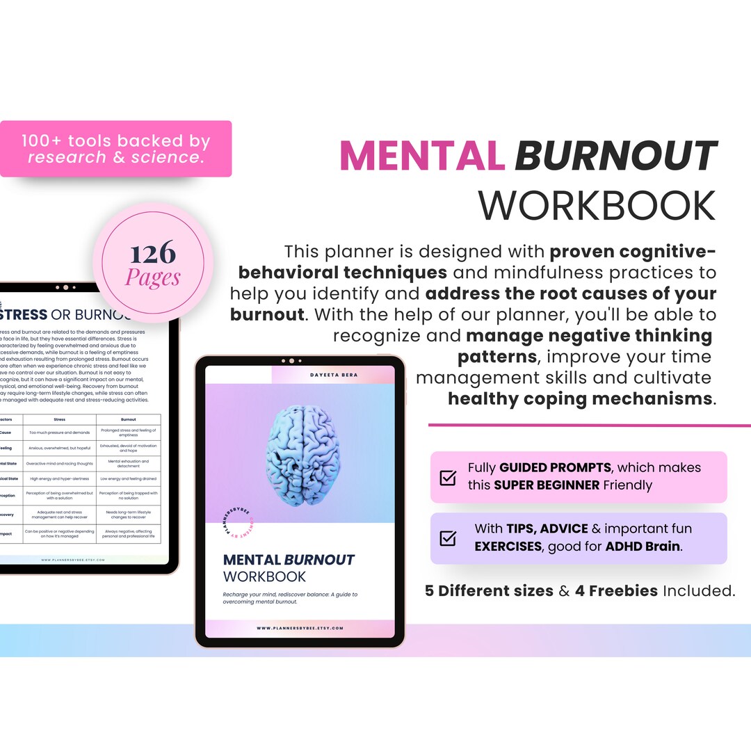 Work Life Balance, Life Planner, Productivity Goals, Mental Wellness ...