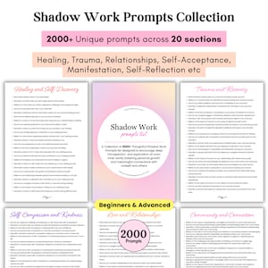 Shadow Work Journal: 2000+ Prompts for Healing (PDF)