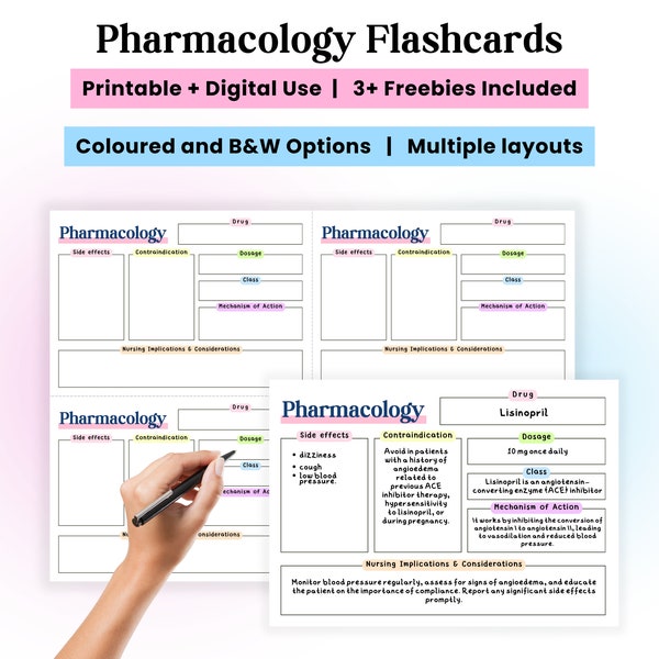 Nursing Nclex Flash Cards Etsy