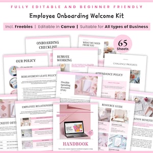 Employee Handbook Template, Training Manual Template, Employee Welcome Packet, Employee Onboarding Template, 2025 HR New Hire Onboarding pdf
