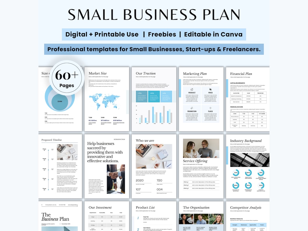 Business Plan Template 2025 Small Business Plan Template Small Business