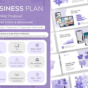 Business Presentation Template, Pitch Deck Template, Business Plan Project Proposal, Brand Marketing Small Business, Startup Branding AirBnB