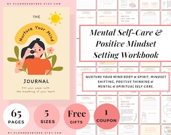 Self Care Checklist, Self-Care Planner, Selfcare Journal Tracker,Wellness Planner Printable, Mindfulness Mental Health Kit,Self-Love Journal