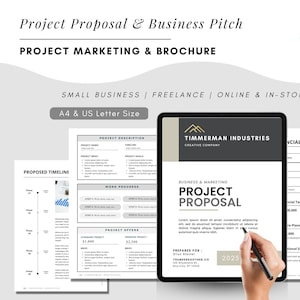 Business Proposal, Project Pitch Deck, Simple Project Proposal, Professional Project Proposal, Printable Project Proposal, Project Quotation