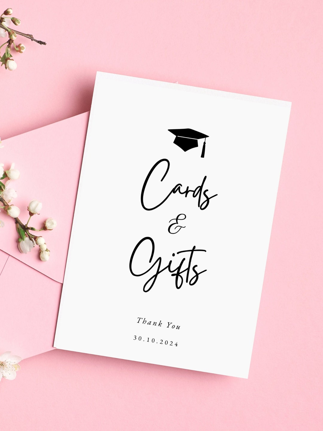 Graduation Card Box Table Sign Printable Graduation Tabletop - Etsy.de