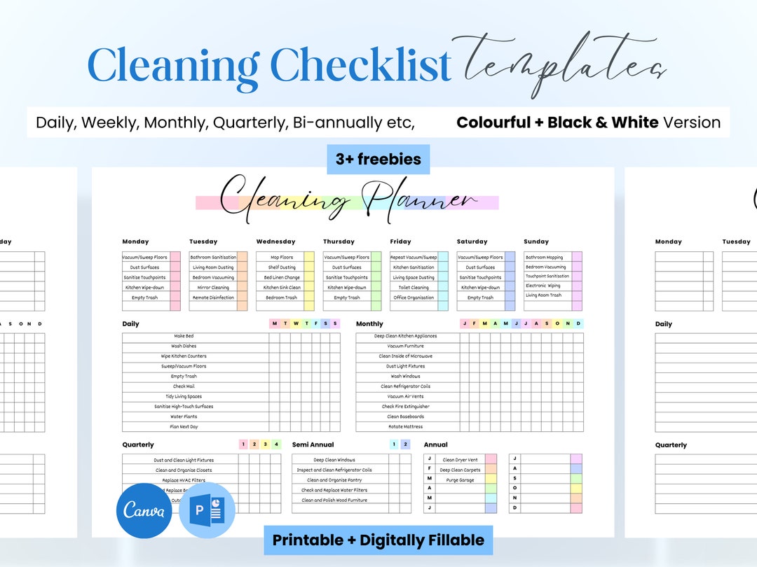 Printable Master Cleaning Checklist, Monthly Cleaning Checklist ... Printable Master Cleaning Checklist, Monthly Cleaning Checklist ...