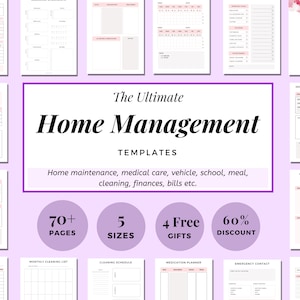 Declutter - Home Organization Printable - Home Decluttering - House Organization, Decluttering Planner Printable, Home Management Planner