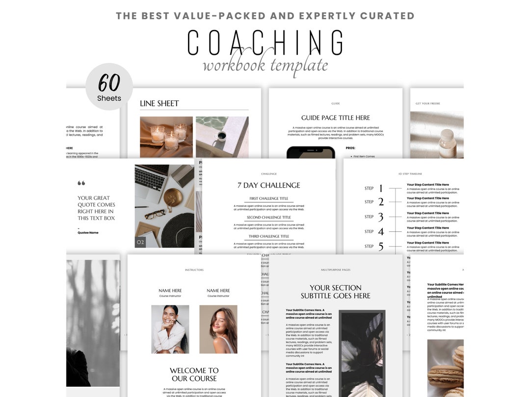Course Creator Template Bundle Course Creation Canva Planner Ebook ...