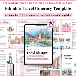 Travel itinerary planner, group trip planning, road trip tour vacation itinerary, best holiday plan, flight itinerary, girls trip, honeymoon