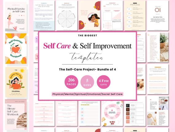 Daily Self Care Journal for Women - A5, Wellness Journal with Prompts -  Goal Journal for Happiness,Mindfulness,Productivity & Personal Development  