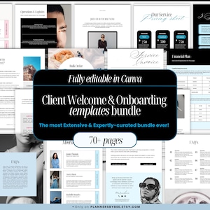 Client Welcome Packet, Onboarding Canva Template, Virtual Assistant, Coaching, Interior Design Welcome Guide Package, Services & Pricing PDF