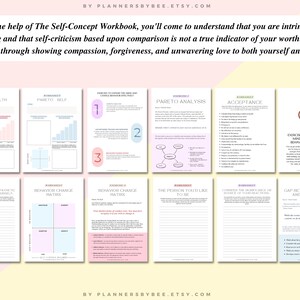 Self Esteem Worksheet Self Confidence Workbook Self Worth Help Self ...