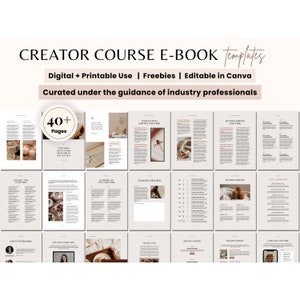 eBook Template Canva, Workbook, Worksheets & Lead Magnet for Coaches, Bloggers, Opt In, Charts, Checklists, Planners, Webinar, Challenges