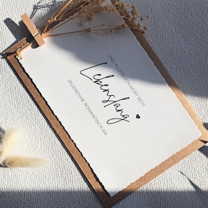 Hochzeitskarte | romatische Karte | Hochzeitskarte - Geburtstagskarte | Karte Hochzeit
