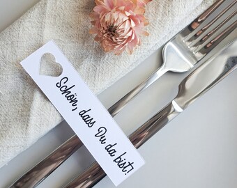 Place cards wedding I table cards I nice that you are there cards I name tag I place card