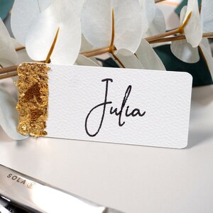Tischkarten Hochzeit I Hochzeitstischkarten mit Goldrand I Platzkarten I Tischkarten