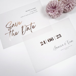 Wedding Foil Save the Date I Save the Date I Wedding I Save the Date Card I Wedding Card I Save the Date Invitation I