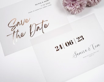 Wedding Foil Save the Date I Save the Date I Wedding I Save the Date Card I Wedding Card I Save the Date Invitation I