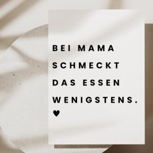 Muttertagsgeschenk | Postkarte Mama | Muttertag I Perfektes Geschenk für Mama I Originelle Karte I A6 Format I Geschenk für die beste Mama