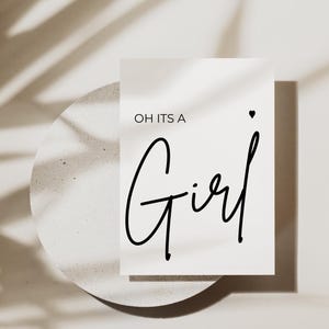 Schwangerschaft verkünden | Baby Verkündung | Its a girl | Eltern werden |  Postkarte |  Schwangerschaft | Schwangerschaftsenthüllung