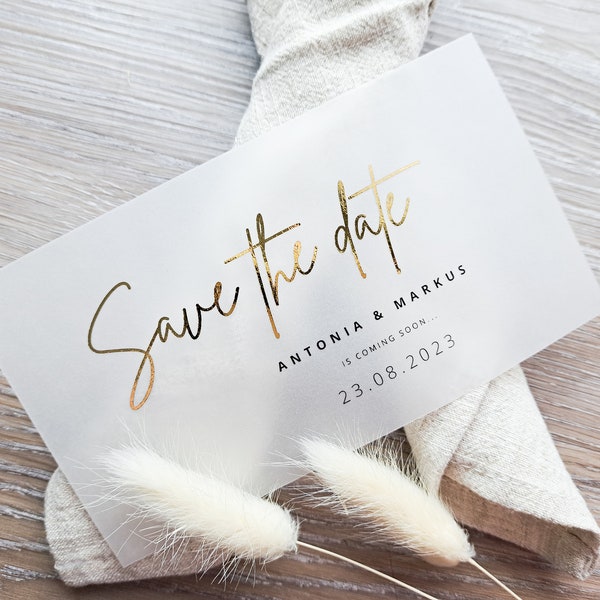 Wedding Foil Save the Date I Save the Date I Hochzeit I Save the Date Karte I Hochzeitskarte I Save the Date Einladung I