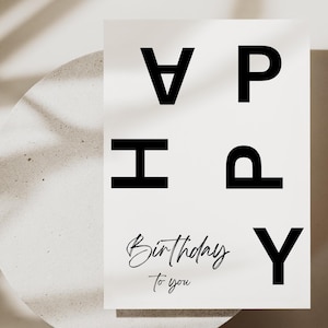 Geburtstagskarte | Geburtstagskarte Happy Birthday | Perfektes Geschenk für Mann & Frau I Originelle Karte zum Geburtstag I A6 Format