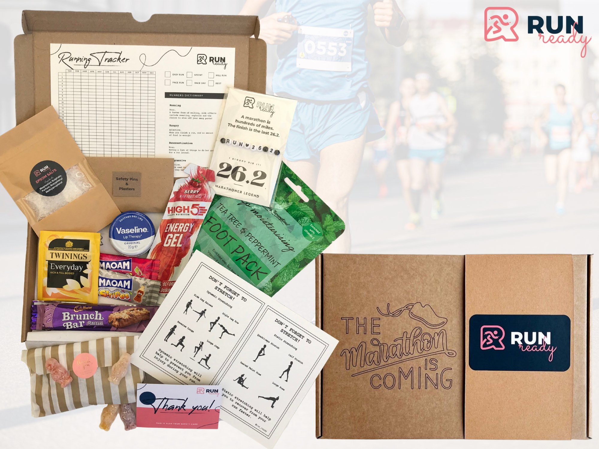 Marathon Running Box Running Gift for Women Running Gift for Men