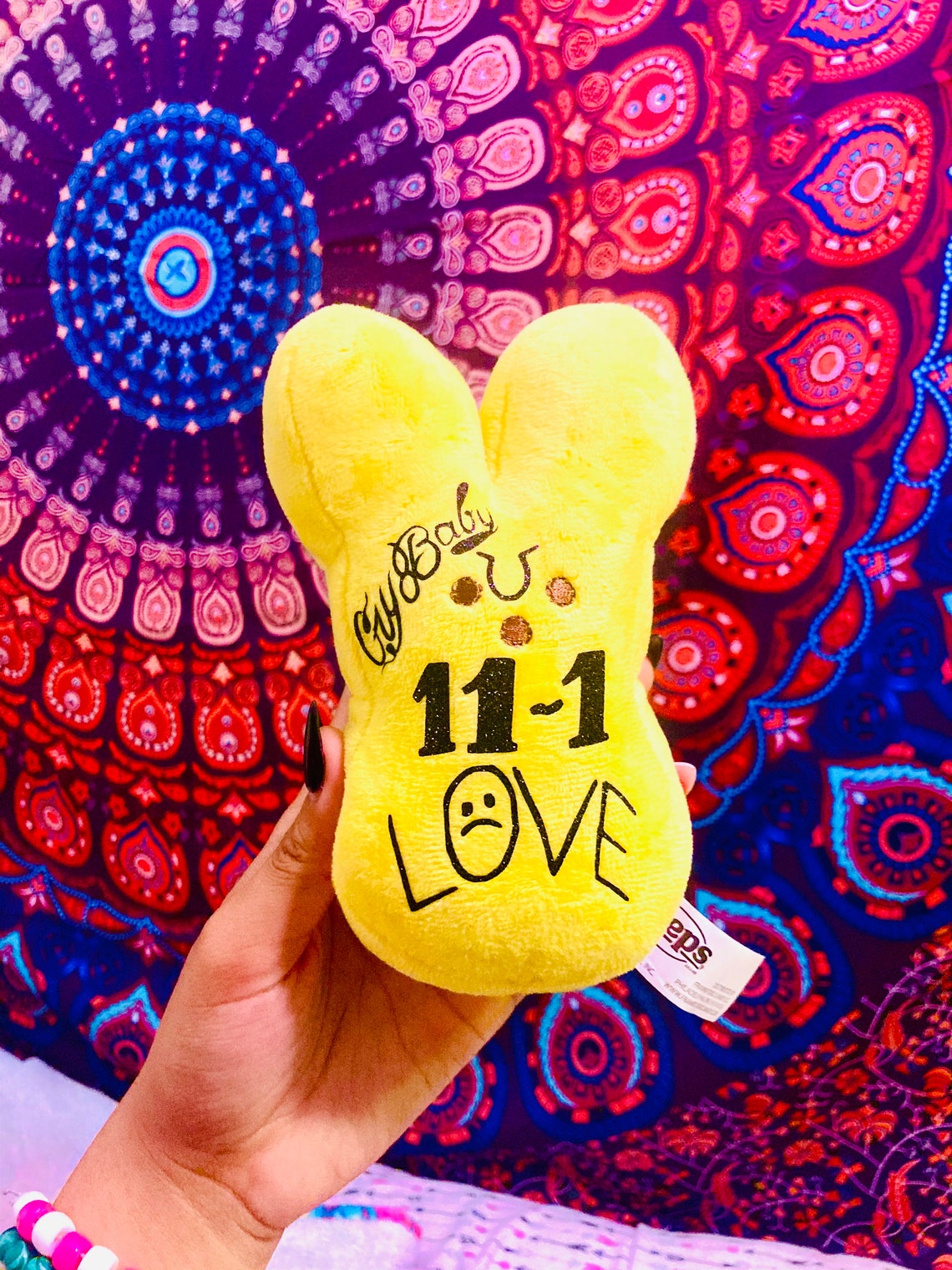 Lil Peep inspired peep plushie | Etsy