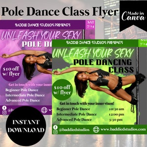 Pole Dance Class Flyer TEMPLATE