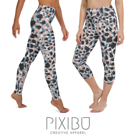 Animal Print Yoga Shorts