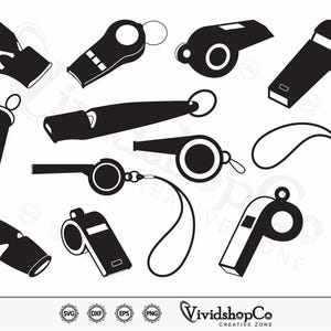 Whistle SVG, Coach Whistle svg, Referee Whistle, Sports Whistle svg, Clipart, Cut Files for Silhouette, Files for Cricut, Vector, dxf, png
