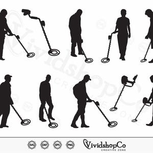Metal Detector SVG, Metal Detector, Metal Detector png, Vector, Silhouette, Cricut file, Clipart, Cuttable Design, eps, png, dxf, T-shirt