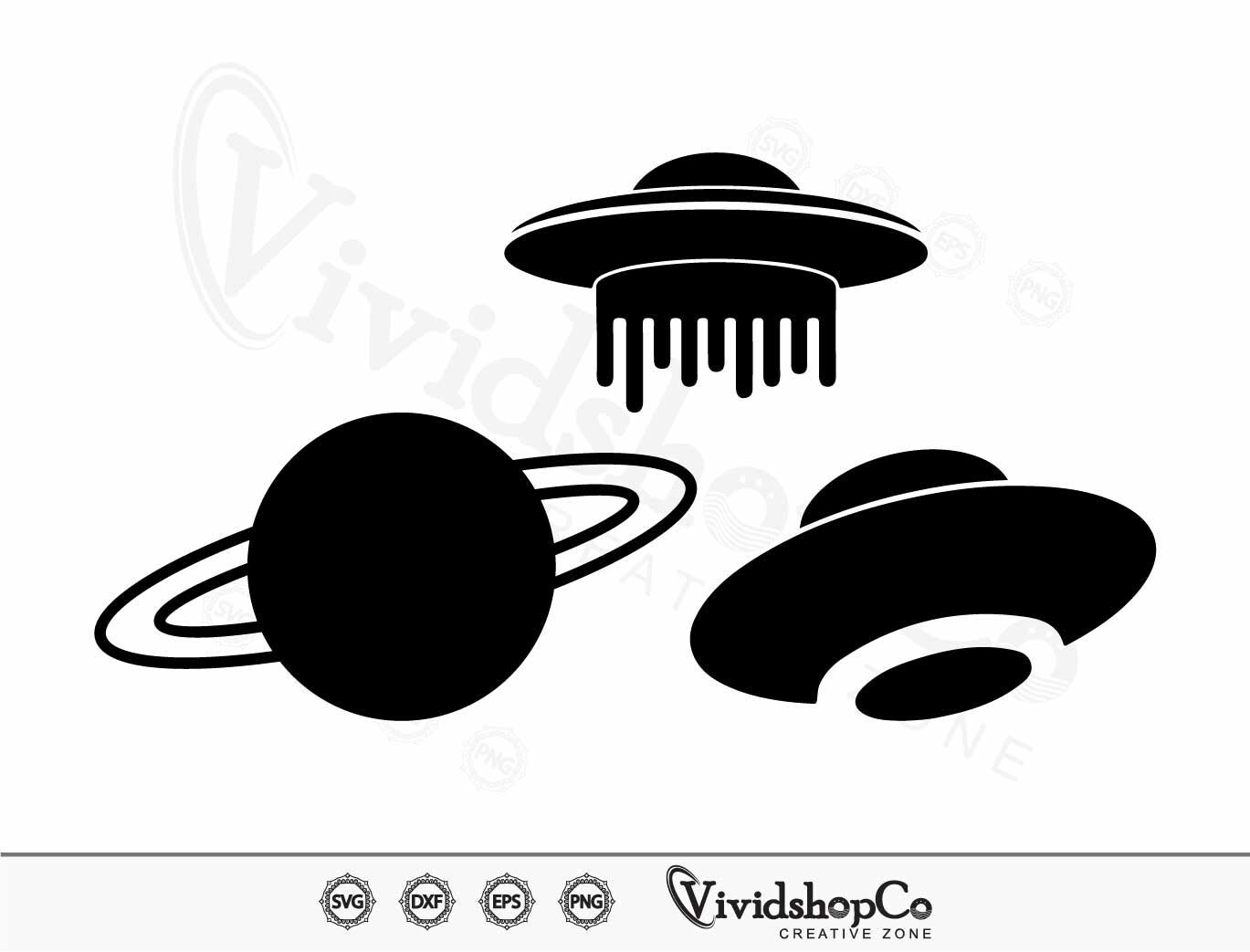 Alien SVG Bundle, Ufo Svg, Aliens Dxf, Ufo Png, Ufo Eps, Aliens Vector ...