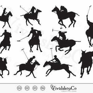 Polo Players SVG, Horse Polo, Polo svg, Vector, Silhouette, Cricut file, Clipart, Cuttable Design, eps, png, dxf, T-shirt design