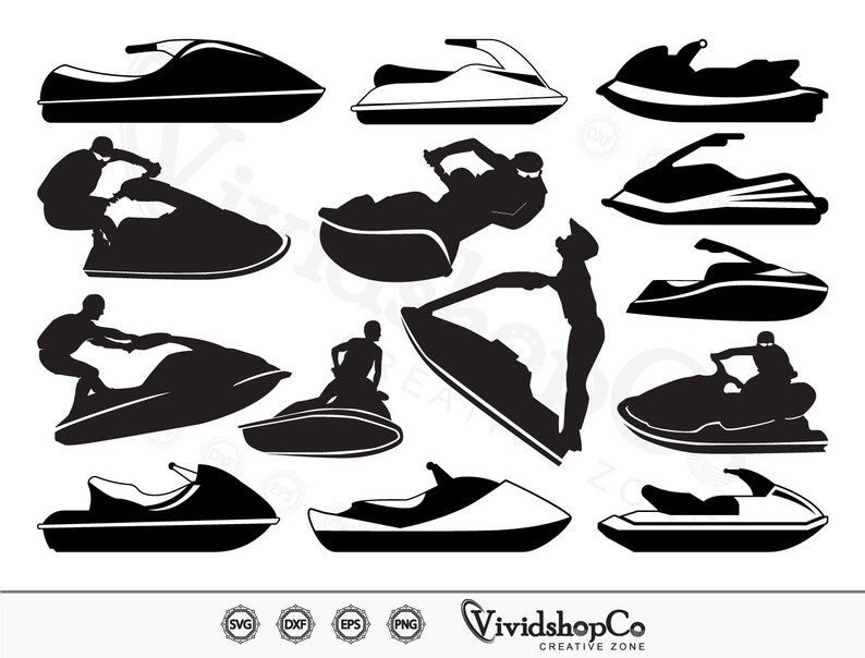 Jet Ski SVG Wave Runner Svg Beach Svg Jet Skiing Sport Jet Etsy